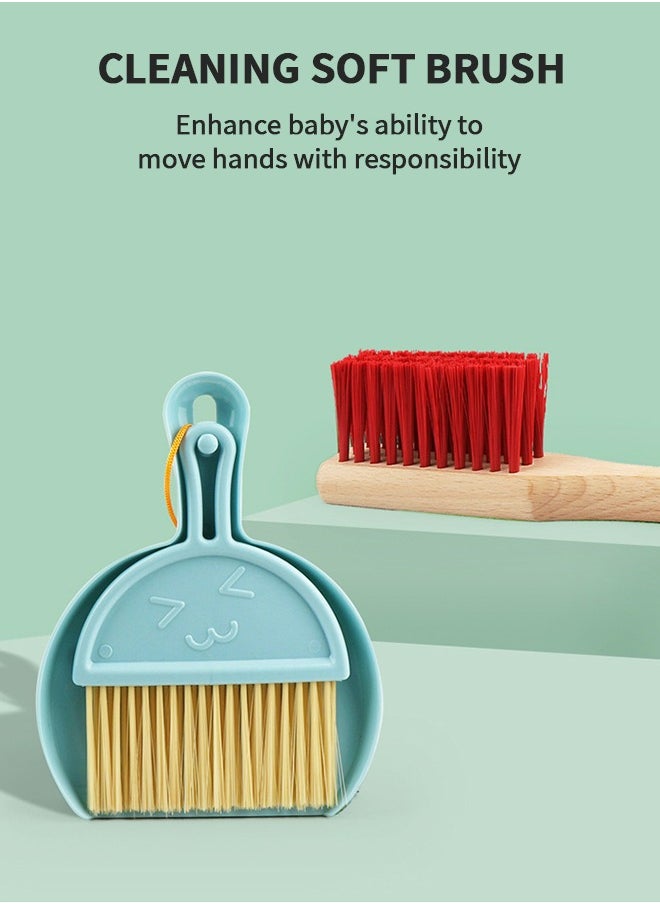 GROIC - Kids Cleaning Set,wooden Cleaning Tool,toy Cleaning Set Includes Broom, Mop, Duster And Organizer, Housekeeping Toy Set, Stem Toys - Image 1