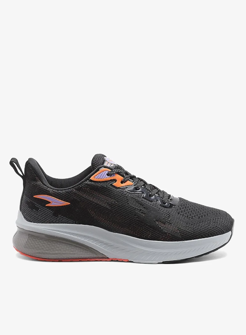Asian Black Orange Running Shoes for Men