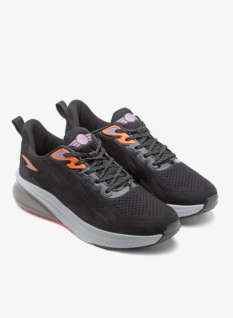 Asian  Black Orange Running Shoes for Men for Men | Best Price UAE