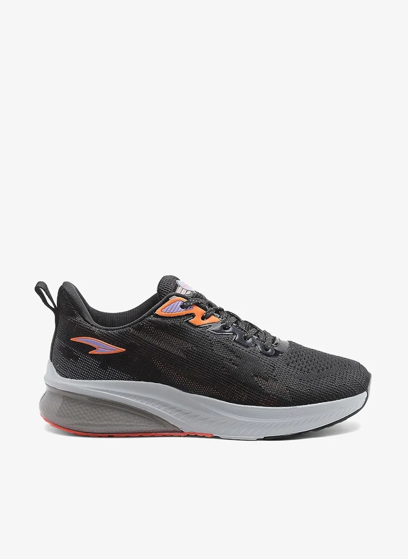 Asian Black Orange Running Shoes for Men
