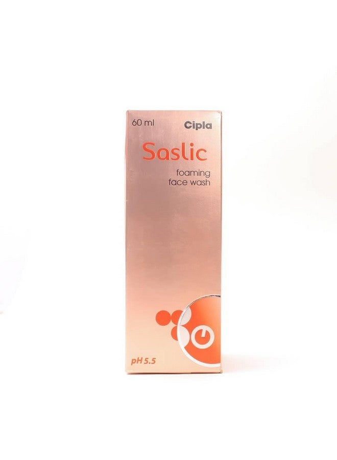 Cipla Saslic Foaming Face Wash | Ph 5.5 | Salicylic Acid | Acne Prone Skin | Oily Skin | 60Ml (Pack Of 1) - Image 2