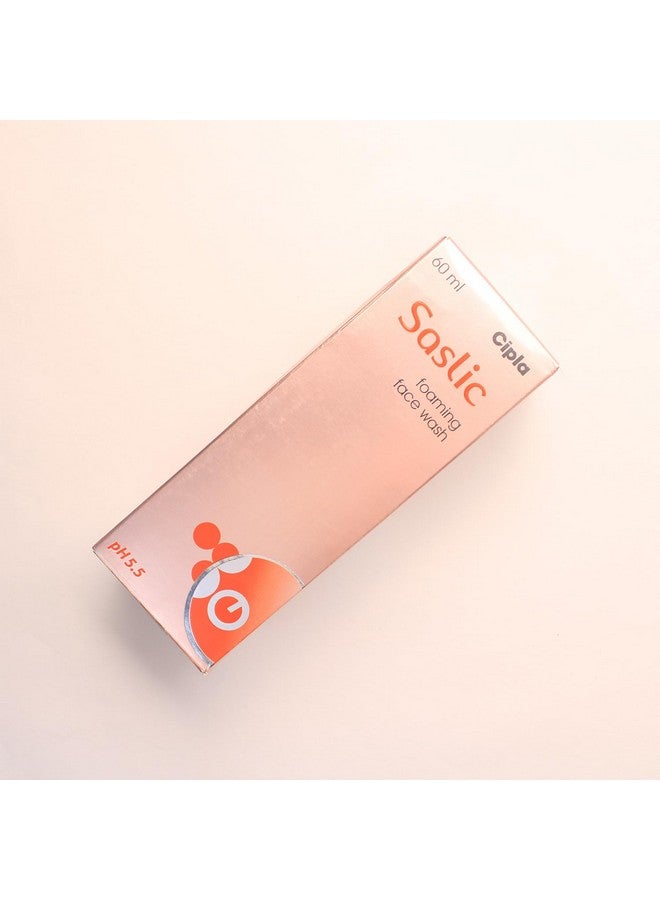 Cipla Saslic Foaming Face Wash | Ph 5.5 | Salicylic Acid | Acne Prone Skin | Oily Skin | 60Ml (Pack Of 1) - Image 5