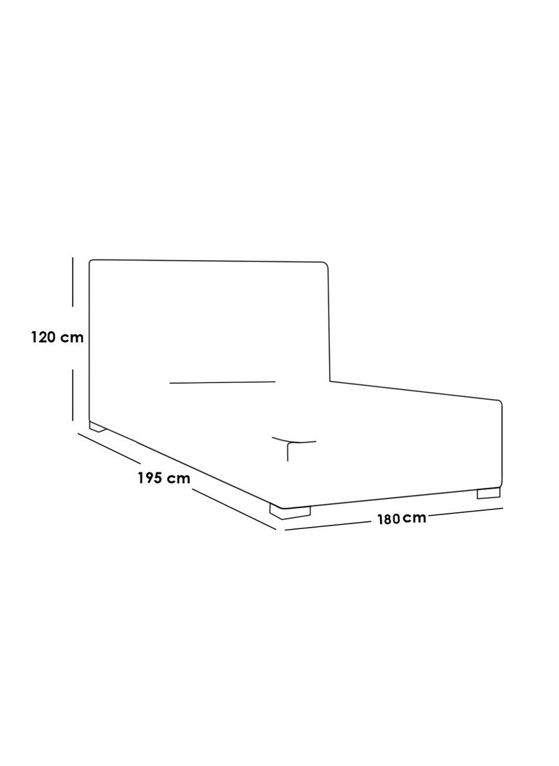 ملاذ هاوس سرير كابتونيه بيج 180سم - MZBDN01-BEIG  - Image 5