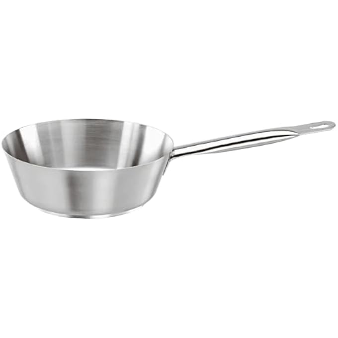 Paderno Splayed Stainless Steel 2 78 Quart Saut Pan - Image 1