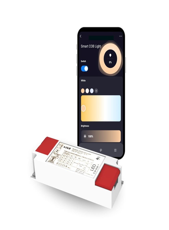 AZIOT Smart LED Driver 8-18W WiFi & Bluetooth, Tunable & Dimmable, App-Controlled, Alexa & Google Home Compatible, No Hub Required - Image 1