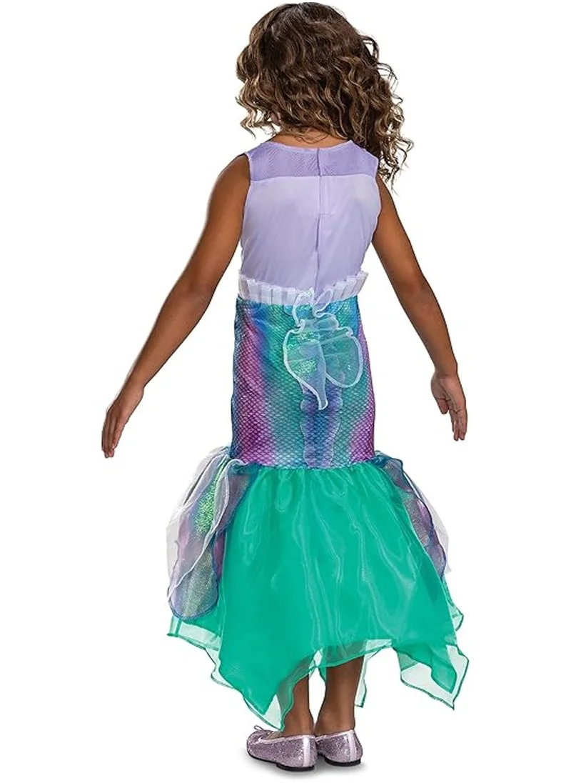 بارتي سينتر Disney Ariel Deluxe Mermaid Costume for Girls, Dress-Up Outfit for Kids