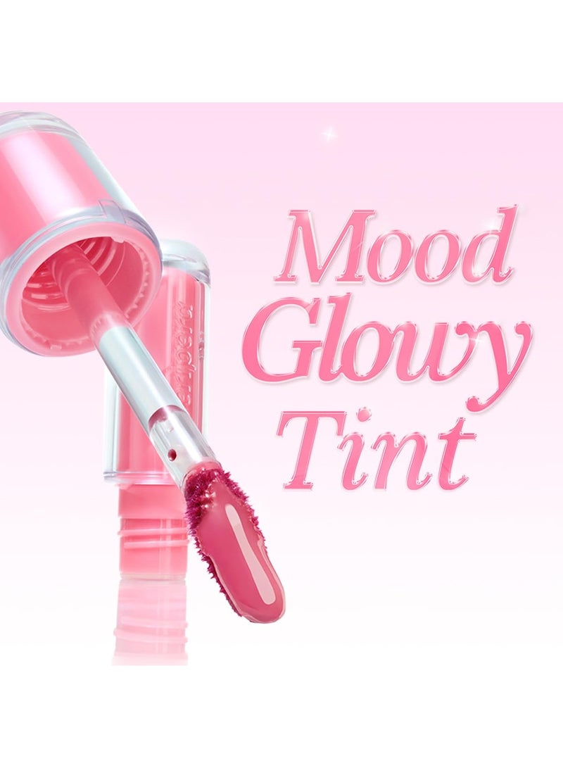 Peripera Mood Glowy Lip Tint, Watery Glow Finish, Long-Lasting Stain, 09 Rose In Mind - Image 2