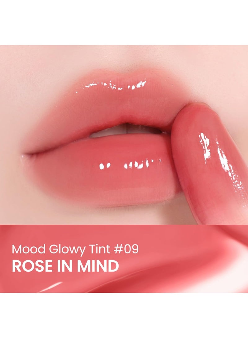 Peripera Mood Glowy Lip Tint, Watery Glow Finish, Long-Lasting Stain, 09 Rose In Mind - Image 4