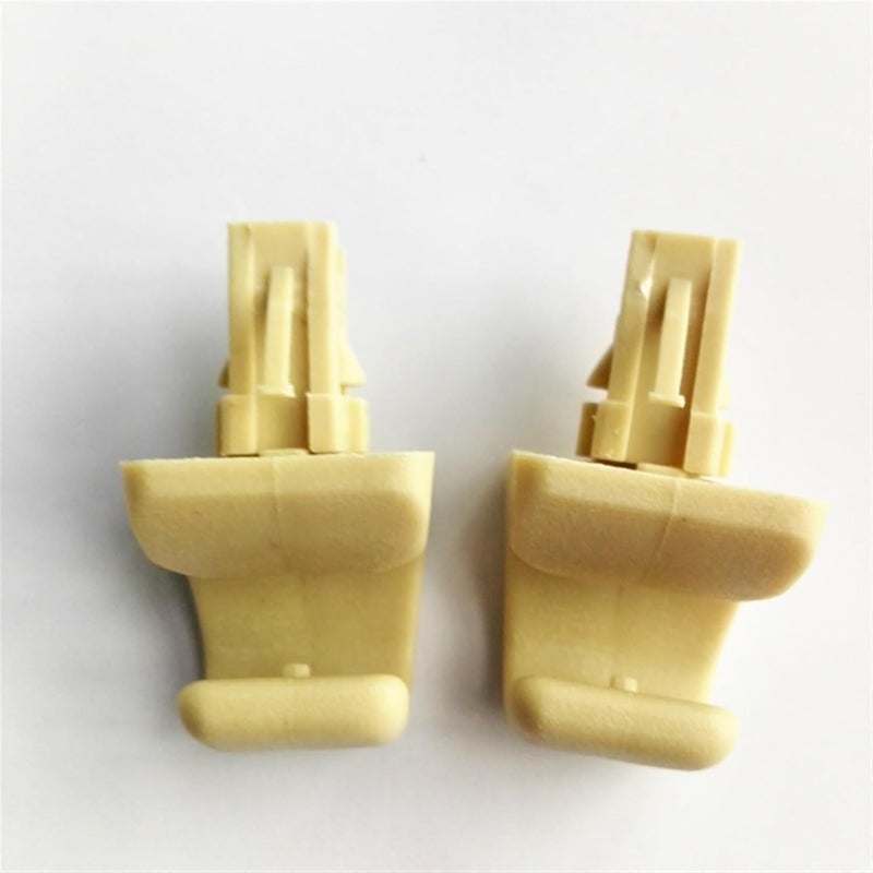 Wivplex 2pcs Beige Sun Visor Hook Clip for Toyota Models - Image 4
