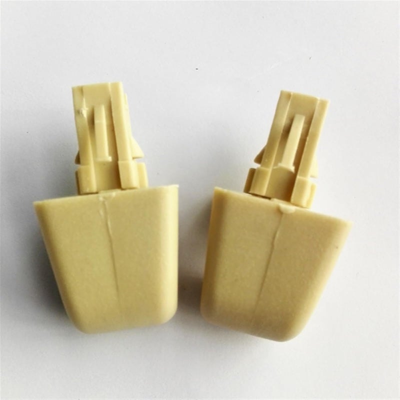 Wivplex 2pcs Beige Sun Visor Hook Clip for Toyota Models - Image 5