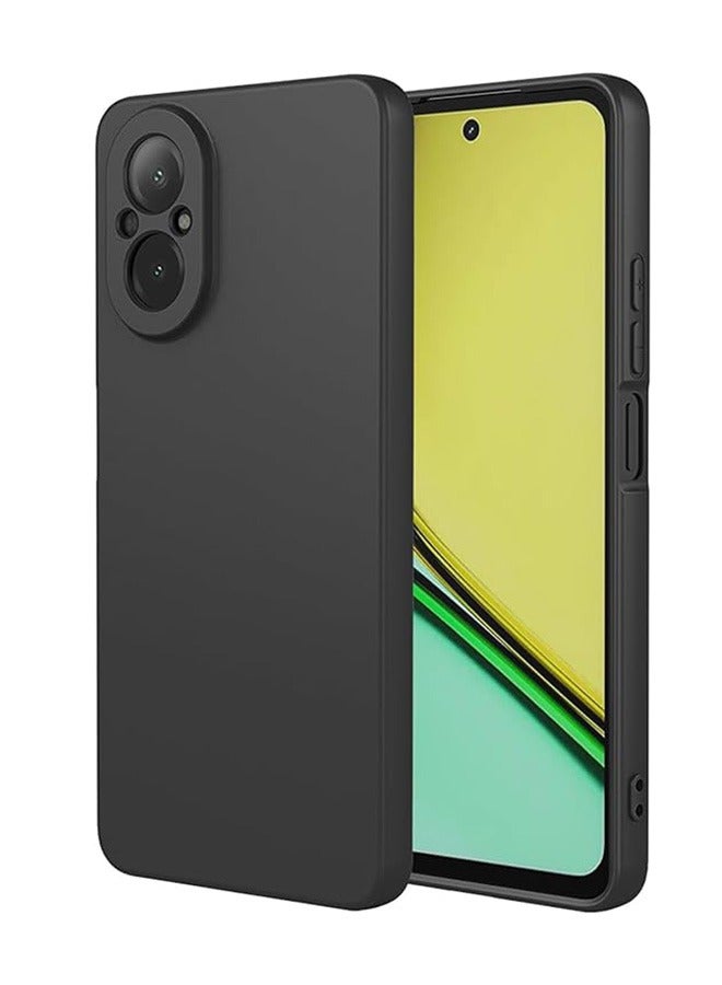 Case for Realme C67 4G, Soft TPU Thin Protective Phone Cover with Matte Finish, Anti-Fall Drop Protection, Anti-Fingerprints, Shockproof Case for Realme C67 4G (Black) - Image 1