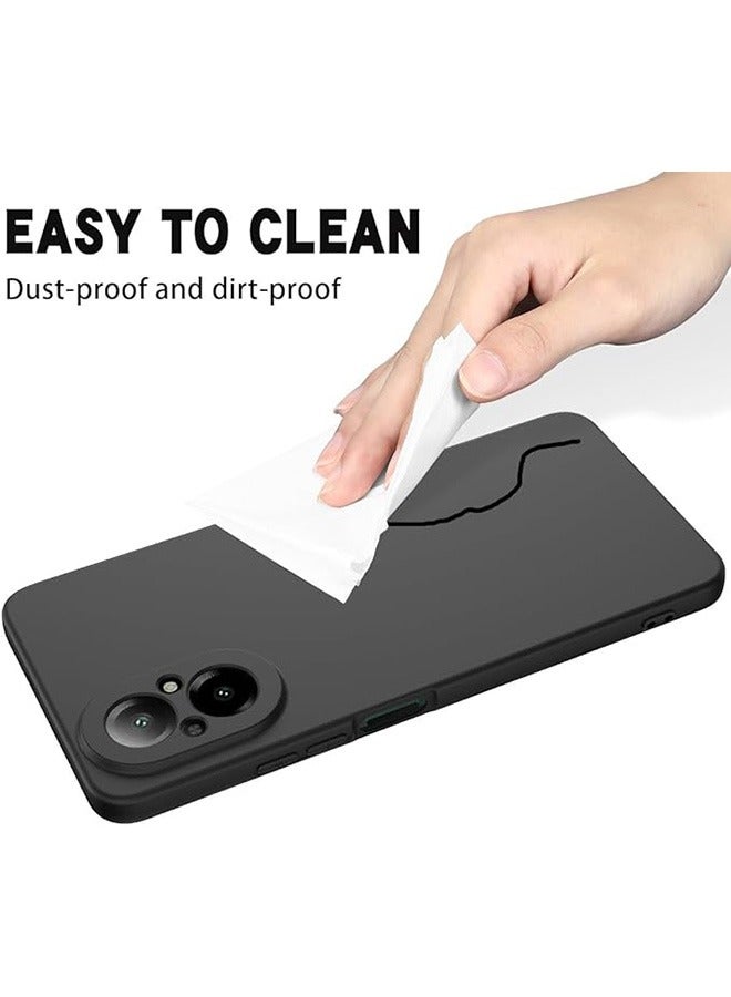Case for Realme C67 4G, Soft TPU Thin Protective Phone Cover with Matte Finish, Anti-Fall Drop Protection, Anti-Fingerprints, Shockproof Case for Realme C67 4G (Black) - Image 5
