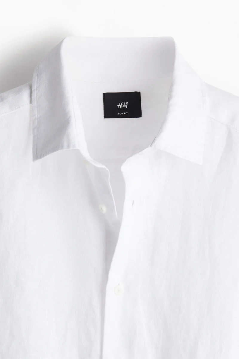 H&M  Slim Fit Linen shirt for Men | Best Price UAE