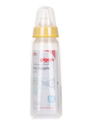 Slim Neck Plastic Baby Feeding Bottle 240ml, Ultra-Soft Silicone Nipple, Anti-Colic, BPA & BPS Free - Assorted - view 2