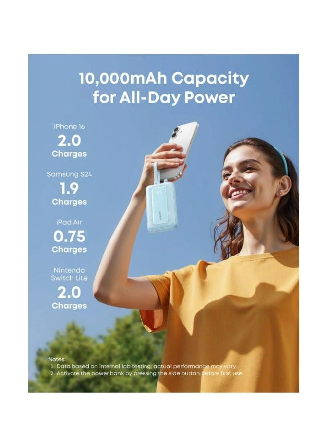 Anker Zolo Power Bank 10000mAh 35W with Built-in Dual USB-C Cables  - A1680H12 - Image 4