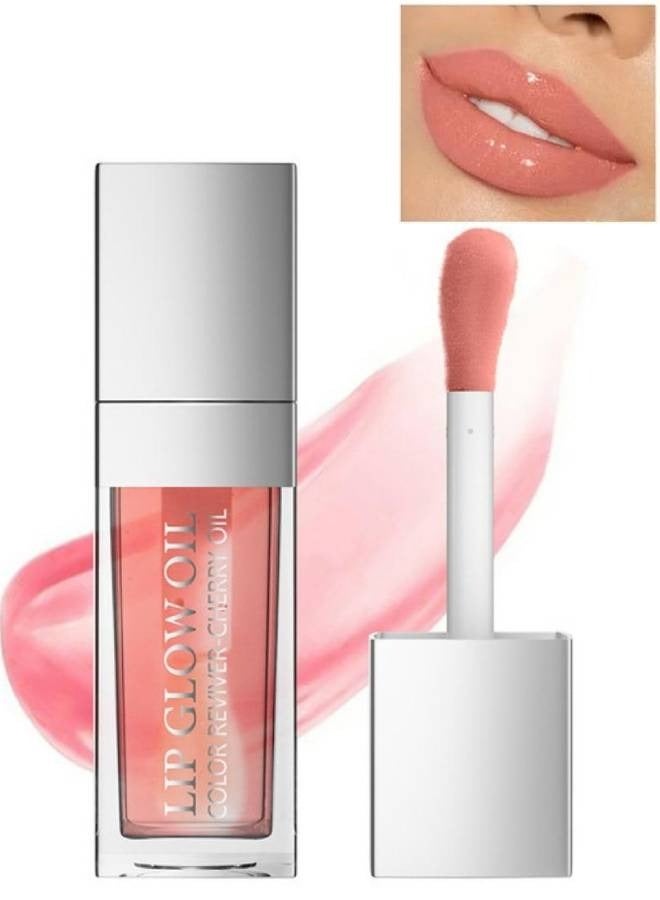 HelloKiss Lip Glow Oil Plumping Lip Oil Lip Gloss Nourishing Gloss Lip Balm Big Brush Head Non Sticky and Long Lasting Liquid Lip Gloss Lip Tinted for Lip Care and Dry Lips Hydrating Lip Glow Oil 01 - Image 1