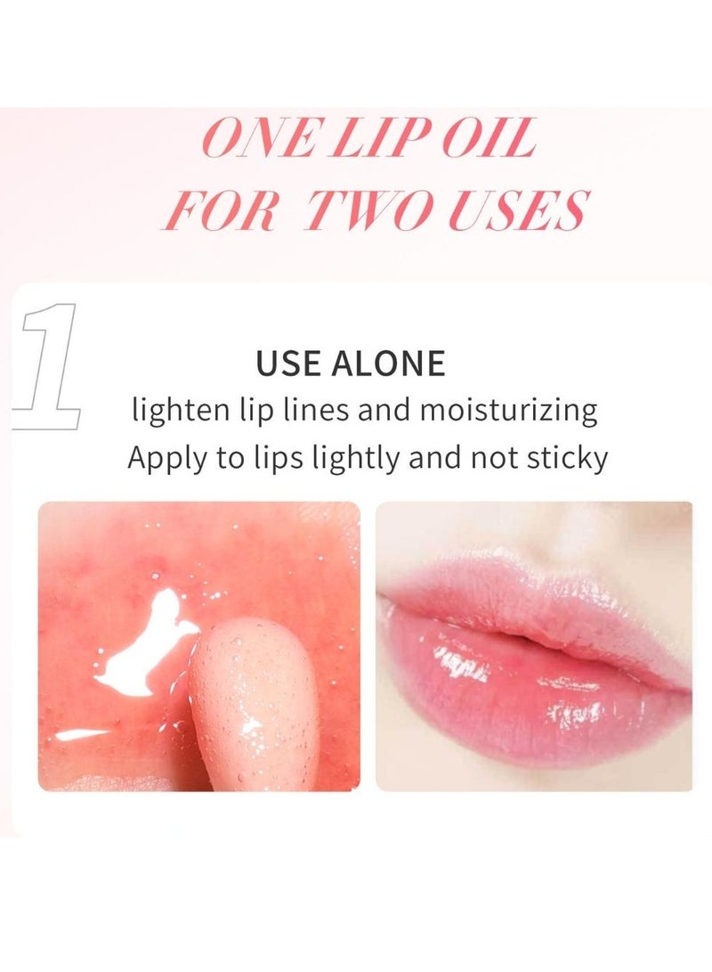 HelloKiss Lip Glow Oil Plumping Lip Oil Lip Gloss Nourishing Gloss Lip Balm Big Brush Head Non Sticky and Long Lasting Liquid Lip Gloss Lip Tinted for Lip Care and Dry Lips Hydrating Lip Glow Oil 01 - Image 4