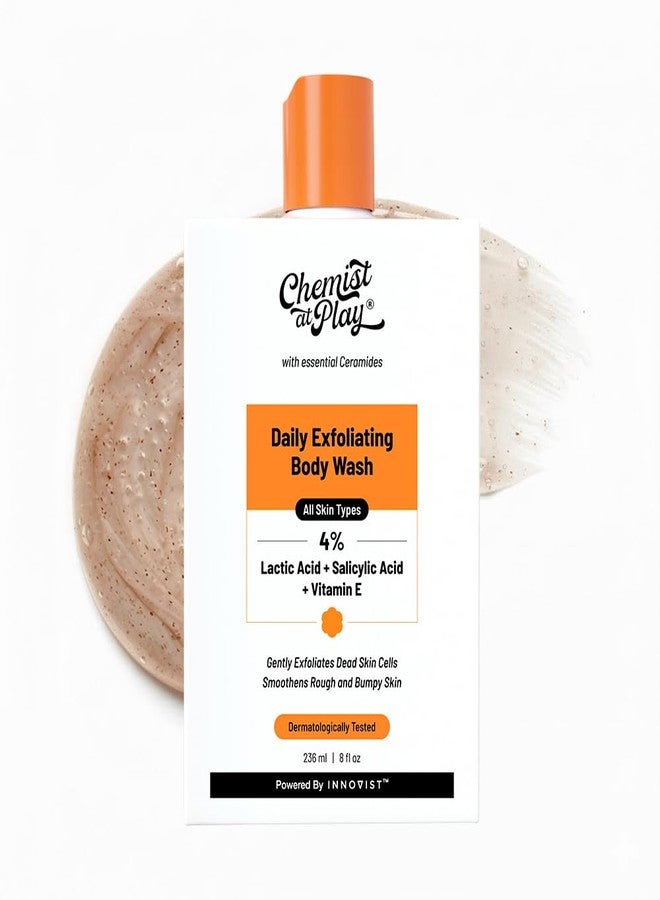 Chemist at Play Exfoliating Body Wash (236ml) + Brightening Body Wash (236ml) | With Lactic Acid, Salicylic Acid, Vitamin C, Niacinamide, Ceramides & Hyaluronic Acid | Smoothens & Brightens Skin - Image 2