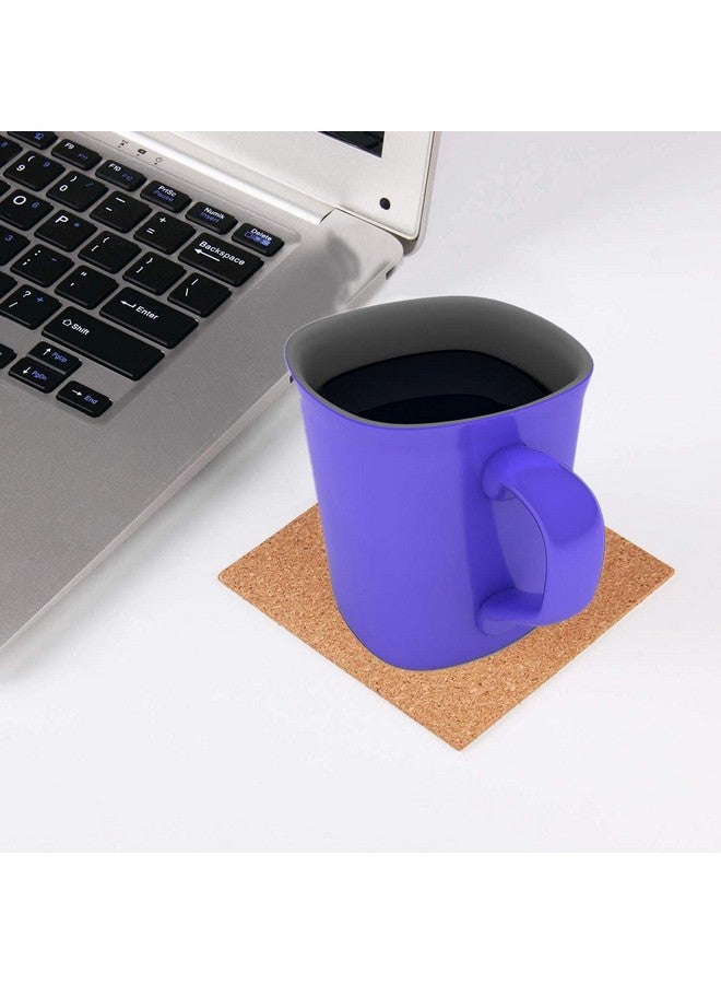 YYaaloa 24 Pcs Selfadhesive Mini Squares Backing Cork Tiles Sheets 4X 4 For Diy Coasters And Diy Crafts Cork Board Squares Cork Tiles Cork Mat (24Pcs) - Image 4