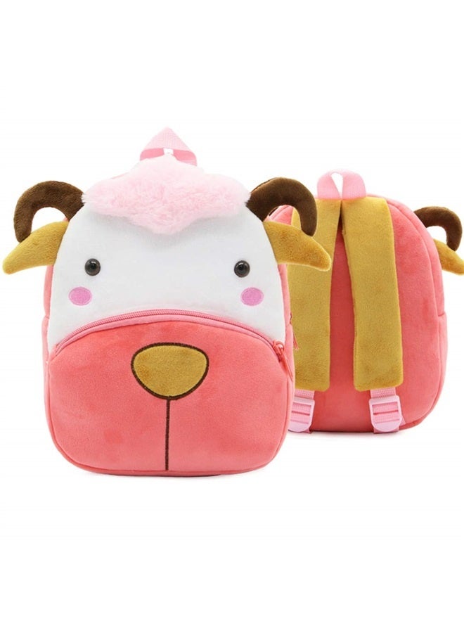 Toddler Backpack Zoo Plush Mini Daypack Animal Cartoon Travel Bag for Baby Girl Boy  - Image 1