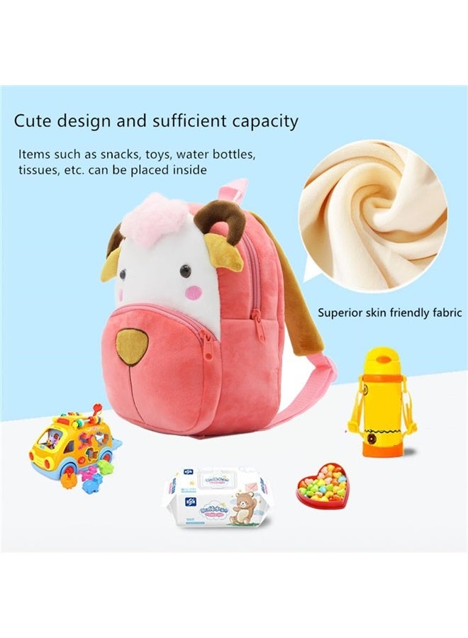 Toddler Backpack Zoo Plush Mini Daypack Animal Cartoon Travel Bag for Baby Girl Boy  - Image 3