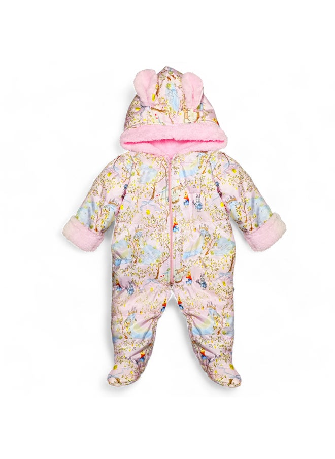 BabyShoora - Baby jumpsuit with fur inside and hood - Image 1