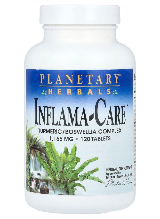 PLANETARY HERBALS Inflama-Care™ Turmeric/Boswellia Complex 120 Tablets 