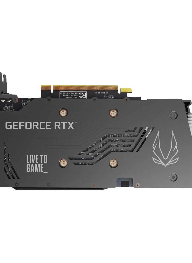 ZOTAC GAMING GeForce RTX 3050 Twin Edge, 8GB, GDDR6 Graphics Memory - 2nd Gen Ray Tracing Cores - 3rd Gen Tensor Cores  - IceStorm 2.0 Advanced Cooling - Active Fan Control with FREEZE Fan Stop - Metal Backplate Black | ZT-A30500E-10M - Image 4