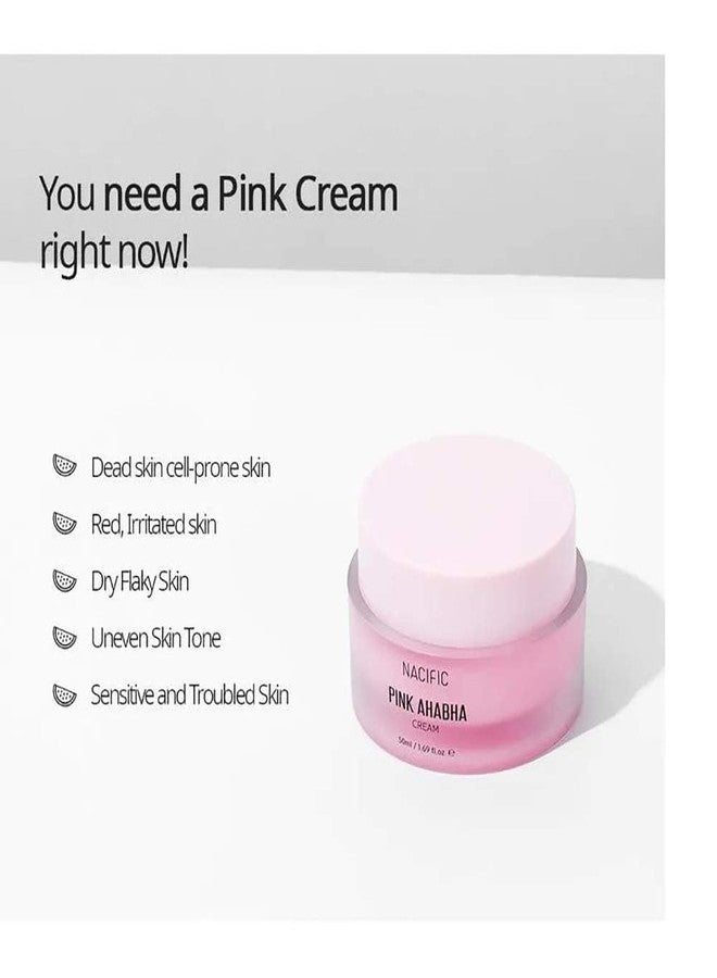 NACIFIC Pink AHA BHA Facial Cream 50ml - Image 3