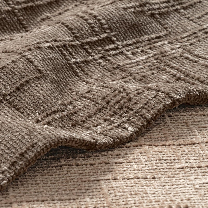 MIULEE Textured Throw Pillow Covers Thick Chenille Decorative Pillows Taupe Grey 18x18 Inch Set of 2 Modern Boho Farmhouse Home Decor Neutral Cushion Covers for Couch Sofa Living Room Bedroom - Image 2