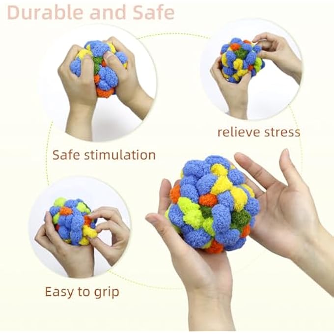 welsoon Fidget Ball for Alzheimer Dementia Patients Therapy and Anxiety Relief Sensory Toys for Autism Special Needs and Elderly Stretch and Squeeze Skin Pickers ADHD OCD - Image 4