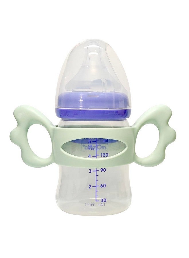 ROMIRUS Silicone Bottle Handle Compatible with Lansinoh Baby Bottles for Baby Gripping, 2 Pack, 4m+ - Image 2