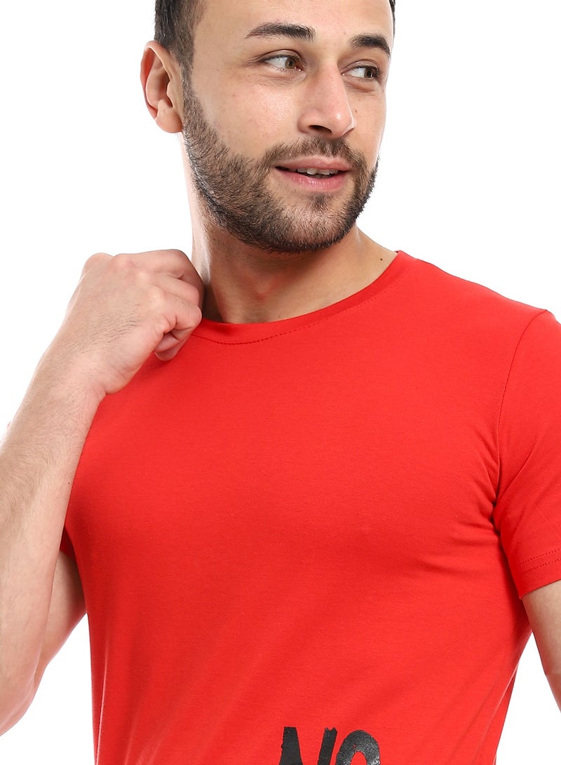 Caesar Mens  Printed T- Shirt With Half Sleeves And Round Neck - Image 3