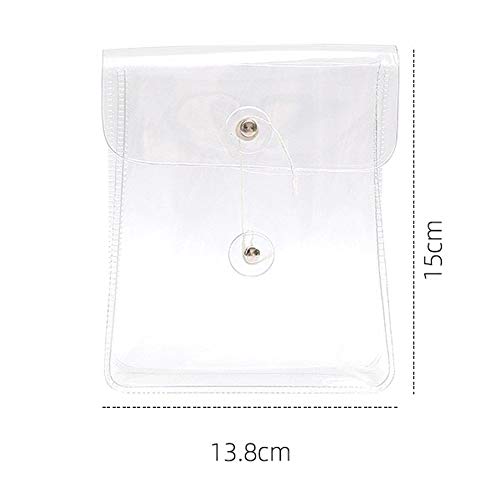 ZMLSED Washi Masking Tapes Multi Organizer Pouch, Minimalist Transparent Large-capacity Visible Portable Storage Bag for Stationery Stickers Travel Small Object Planner Pens Journal Supplies - Image 5