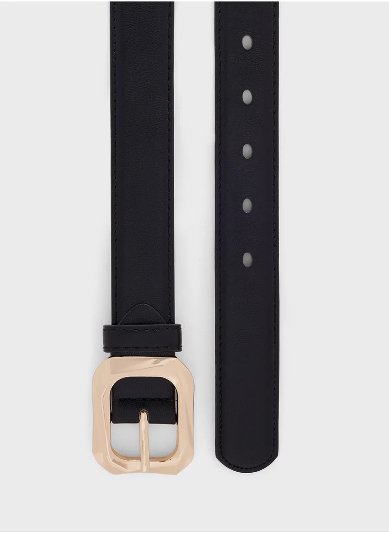 جينجر Square Buckle Belt