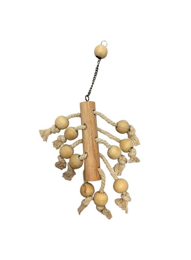 إيميلي بيتس لعبة خشبية طبيعية قابلة للمضغ ومعلقة على شكل طائر خشبي - Image 1
