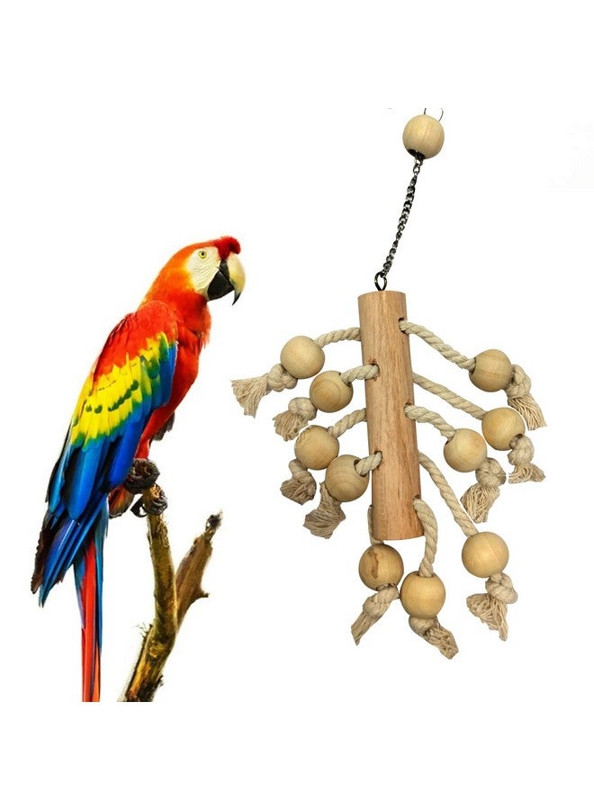 إيميلي بيتس لعبة خشبية طبيعية قابلة للمضغ ومعلقة على شكل طائر خشبي - Image 4
