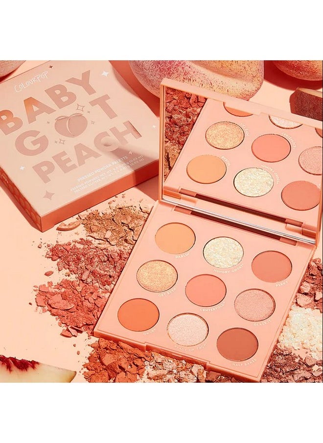ColourPop "Baby Got Peach" Shadow Palette 9 Pan Eyeshadow Palette Full Size No Box  - Image 1