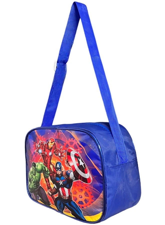 Le Delite Waterproof Side Sling Bag For Kids Age 1-10 Years, Diaper Bag,Avengers sling bag cartoon theme Tuition Handbag, Swimming Bag- Multipurpose Sling Bag, Lunch Box Tiffen Handbag (avengers) - Image 2