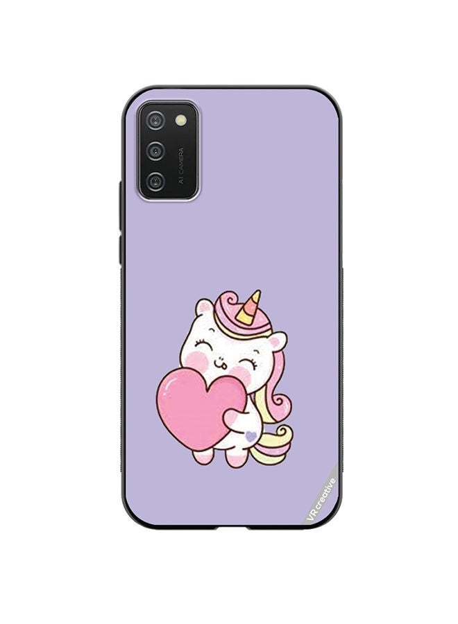 VR CREATIVE Protective Case Cover For Samsung Galaxy A03s Unicorn Design Multicolour - Image 1