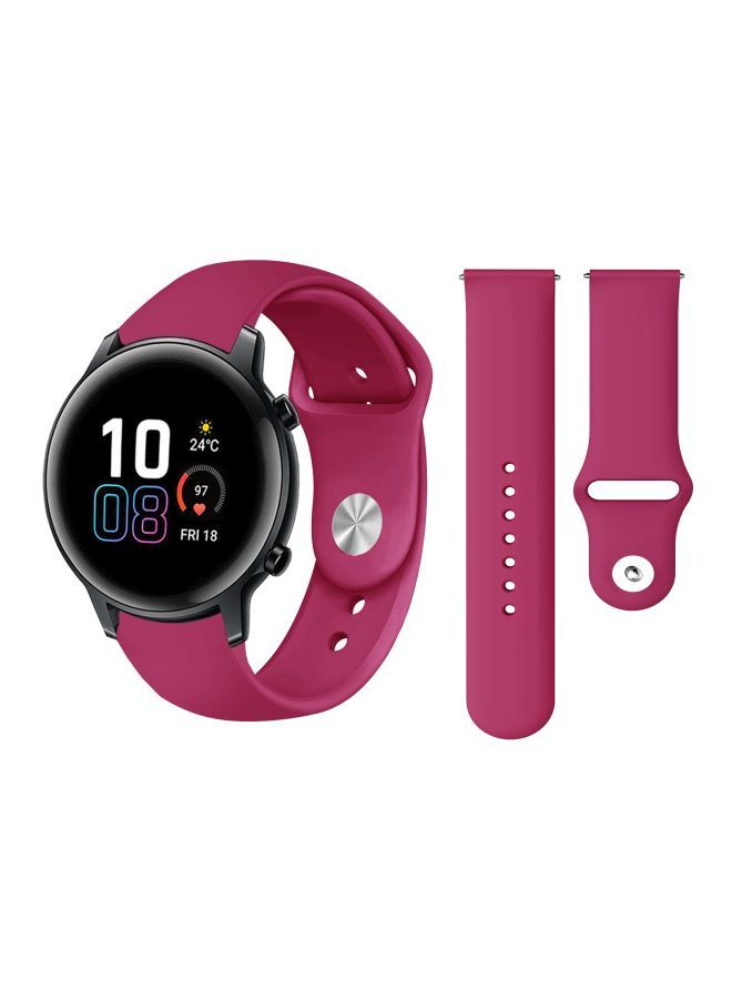 NIBEMINENT Replacement Band For Honor MagicWatch 2 42mm Dragonfruit Purple  - Image 2