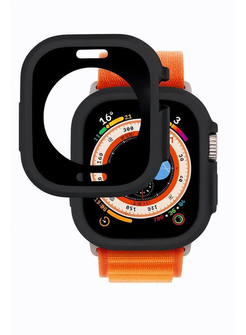 > Silicone Watch Case for Apple Ultra & Copy Models – Flexible, Shockproof, and Stylish Protection