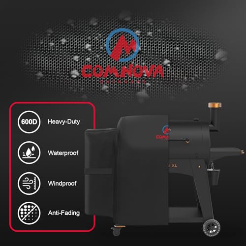 M COMNOVA OUTDOORS Comnova Grill Cover for Pit Boss Austin XL - 600D Wood Pellet Smoker Cover for Pitboss 1000 Series, Premium Pellet Cover for Pit Boss Austin XL 1000, Rancher XL 1000, 1100 Pro, 1150, and Z Grill 1000 - Image 3
