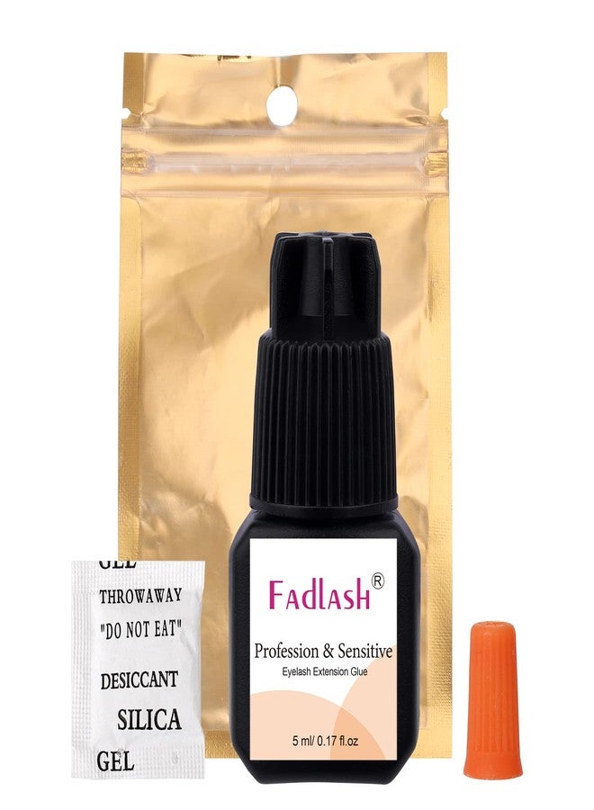FADLASH Eyelash Extension Glue Extra Strong 2-3 Sec Drying Time Lash Extension Glue 8 Weeks Retention Lash Glue for Eyelash Extensions 5ml Black Lash Adhesive Professional Use (Never for DIY/Cluster Lashes) - Image 2