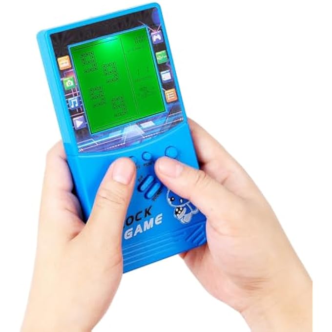 LARGE SCREEN WITH GREEN LIGHT BRICK GAME CONSOLE BUILT-IN CLASSIC NOSTALGIC PUZZLE 999 IN A GAME ROOM/OUTDOOR/TRAVEL GOOD PARTNER CHILDREN/STUDENT GIFTS - Image 4