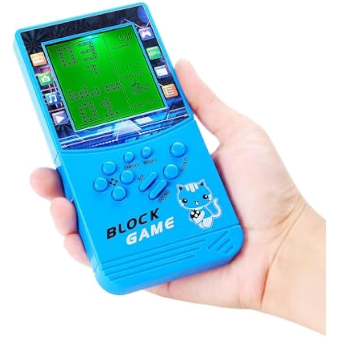 LARGE SCREEN WITH GREEN LIGHT BRICK GAME CONSOLE BUILT-IN CLASSIC NOSTALGIC PUZZLE 999 IN A GAME ROOM/OUTDOOR/TRAVEL GOOD PARTNER CHILDREN/STUDENT GIFTS - Image 5