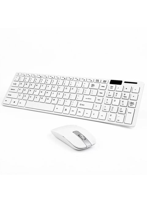 Hot Recommend K06 Wireless 2.4G Keyboard And Mouse Suit Light Computer Office Game Keyboard And Mouse Direct Sales-Specifications:white
