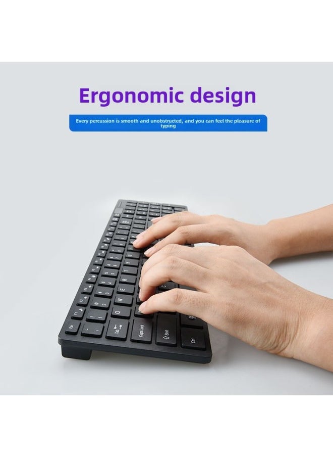 Generic Hot Recommend K06 Wireless 2.4G Keyboard And Mouse Suit Light Computer Office Game Keyboard And Mouse Direct Sales-Specifications:white  - Image 4