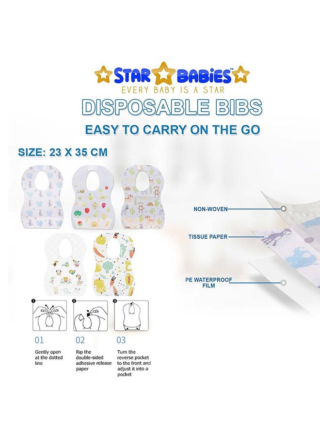 Star Babies Knitted Blanket 80 x 100cm With Get Disposable Bibs 10pcs Free - Pink - Image 4