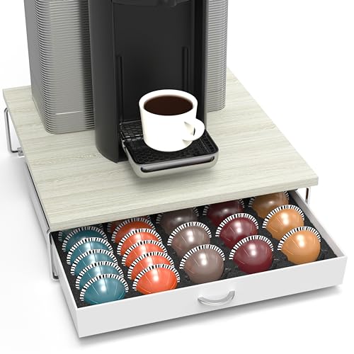 Deco Brothers DecoBrothers Supreme Vertuoline Drawer, Holds with 30 Big or 60 Small Vertuoline Pods, Maple - Image 1